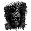 Fruit d’ananas effrayant