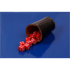 Red cubes with dice cup