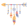 Flèche à plumes