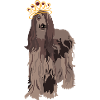 Majestic Dog with Crown