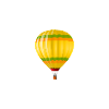 Heißluftballon-Ballon-Ballonfahrer-Herzschlag