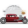 Neon Retro Hotrod