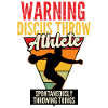 Warning Discus Throw Athlete