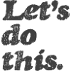 Let's do this.
