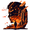 Sci-Fi and alien planets create artwork