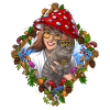Hippie Mushroom Cat