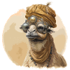 Camel with turban