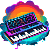 Keyboarder Synthwave 80s Gift