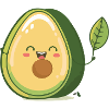 The delicious avocado