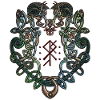 Viking ornament snakes