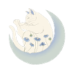 Cat on the moon