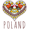 Pologne cœur polonais traditionnel