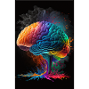Human brain, generative AI