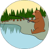 Fishing bear