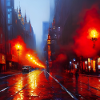 Rain Lamps - Impressionistic Style