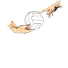 Beach Volley Volley Pallavolo Giocatore Vintage