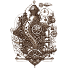 Steampunk fascination of technology