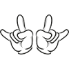 Hand Skirt Symbol