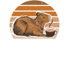 Wasserschwein Capybara Cappybara Kaffee Café