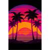 Tropical 80s Sunset Classic