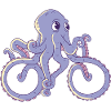 Octopus by bicycle