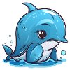 Cute Dolphin Lady