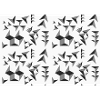 Piramidi modello Deco in bianco e nero