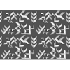 Deco pattern triangles grey-white