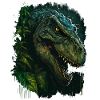 T-Rex looks evil