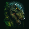 T-Rex looks evil