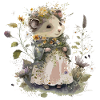 Romantic animal motif