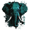 Elephant with tusks