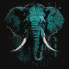 Éléphant avec défenses