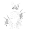 Easter Bunny Floral Rabbit