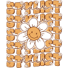 Groovy Retro Coiffeuse Daisy Flower