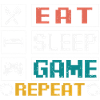 Manger, dormir, jouer, répéter
