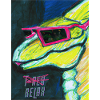 Dinosaure cybernétique futuriste