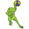 Frog Handball Player Handball