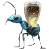 Ant carries beer