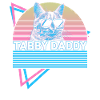 Funny Tabby Cat Retro