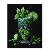 Pixel Art Mojito