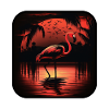 Flamingo at Sunset