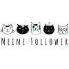 Meine Follower - Katzen, Illustration