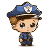 Young policeman