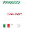 Étiquette d’aéroport de Rome