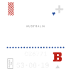 Étiquette d’aéroport de Melbourne