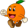 Lustige Orange