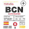 Barcelona airport tag