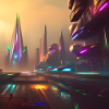 Electric City futuristic