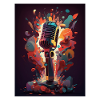 Abstract Retro Microphone